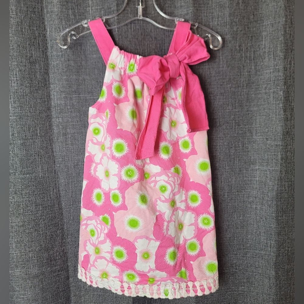 MUD PIE Bright Pink Floral Dress